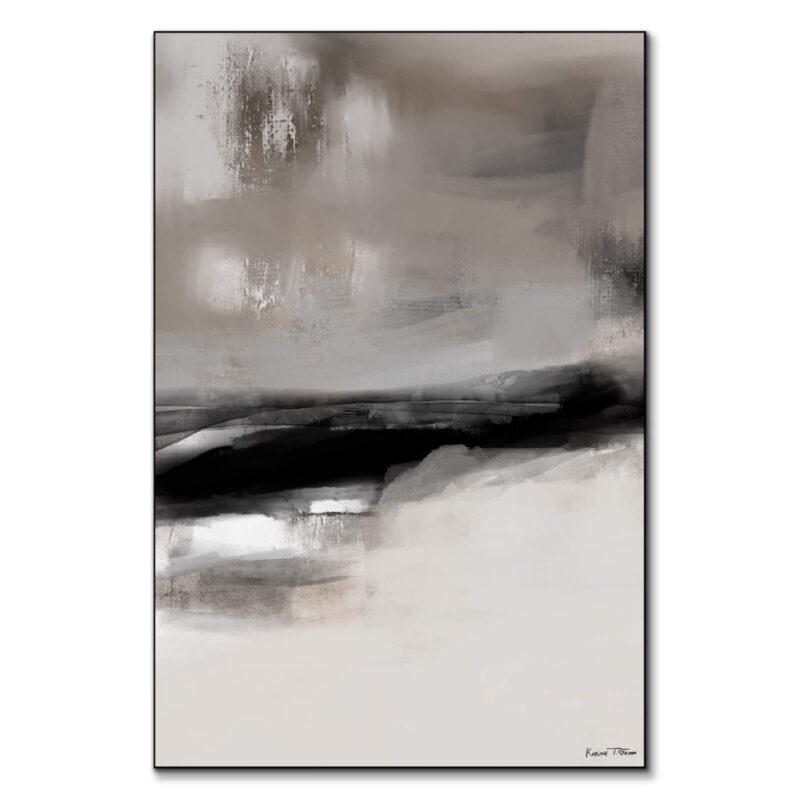 Dragging It Back No. 02 Grey Wall Art by Karine Tonial Grimm