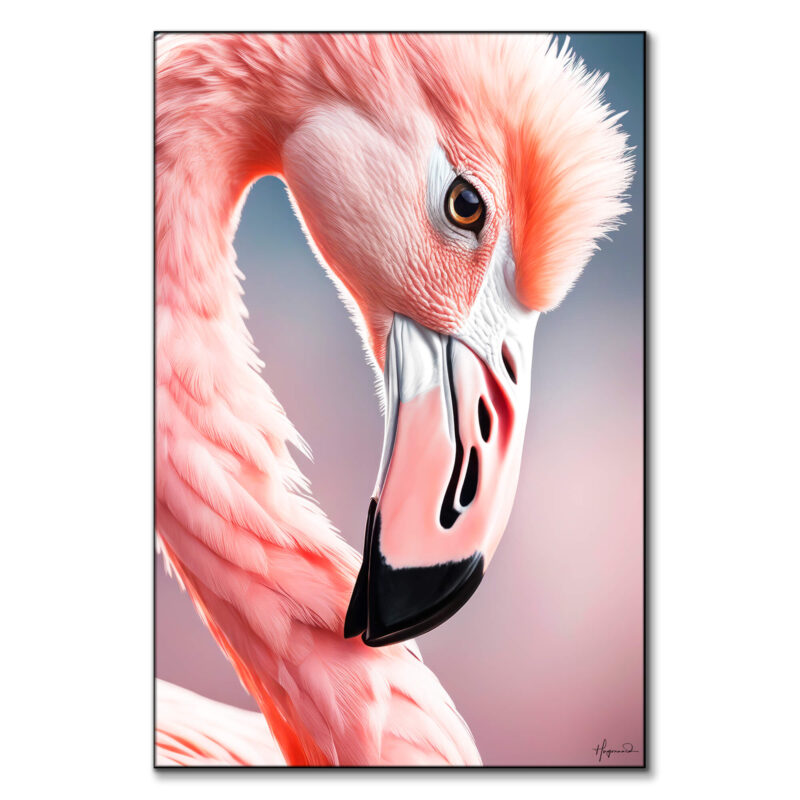 Flamingo Look Vibrant Wall Art by Philippe HUGONNARD
