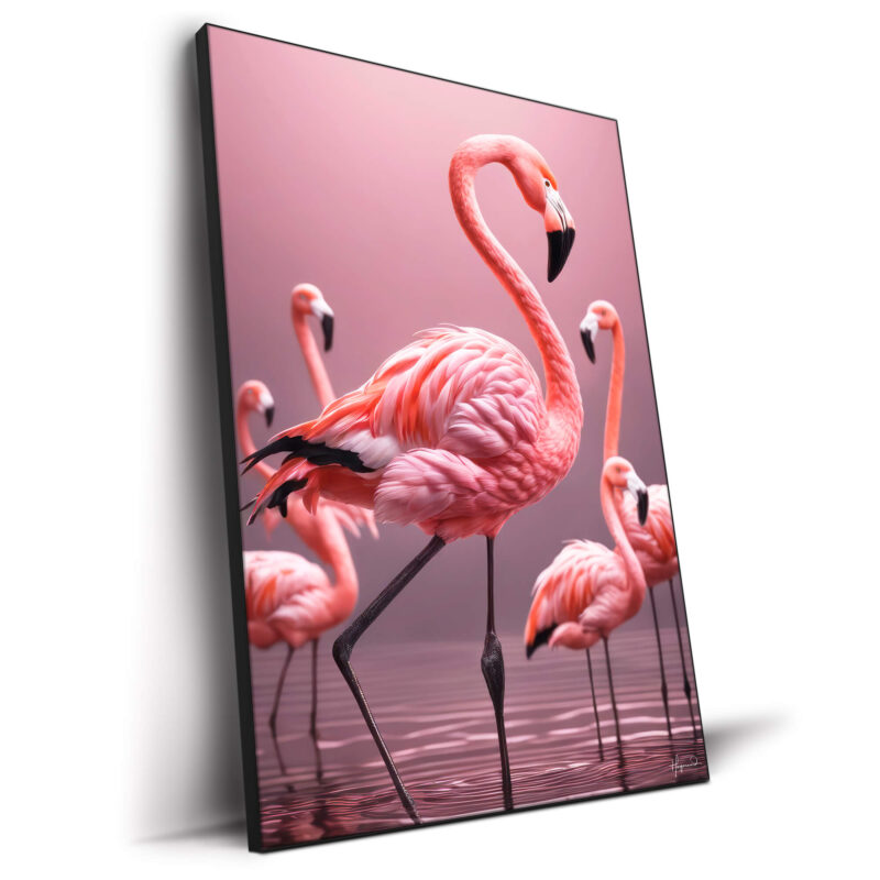 Flamingos Vibrant Wall Decor by Philippe HUGONNARD