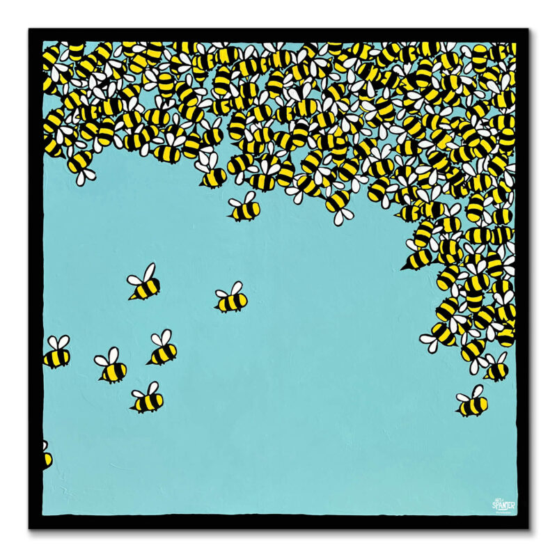 Swarm Day Were Having Blue Wall Art by Art of Spanjer
