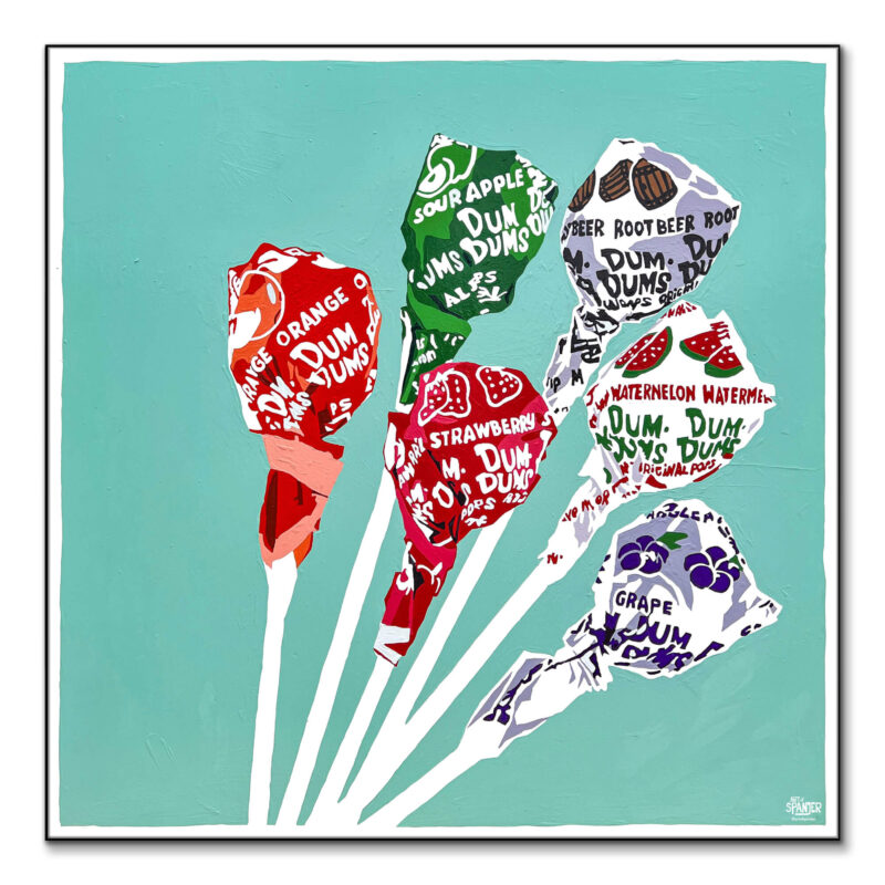 Dum de Dum de Dum Colorful Wall Art by Art of Spanjer