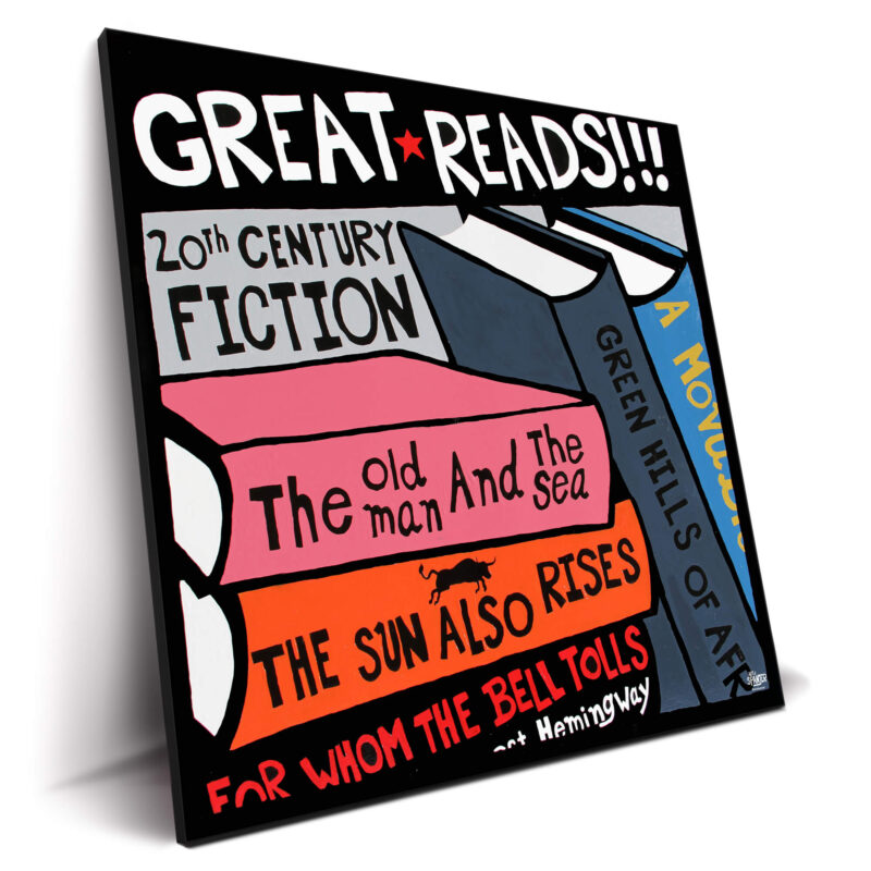 Great Reads Vibrant Wall Decor by Art of Spanjer