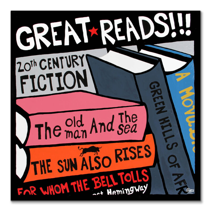 Great Reads Vibrant Wall Art by Art of Spanjer