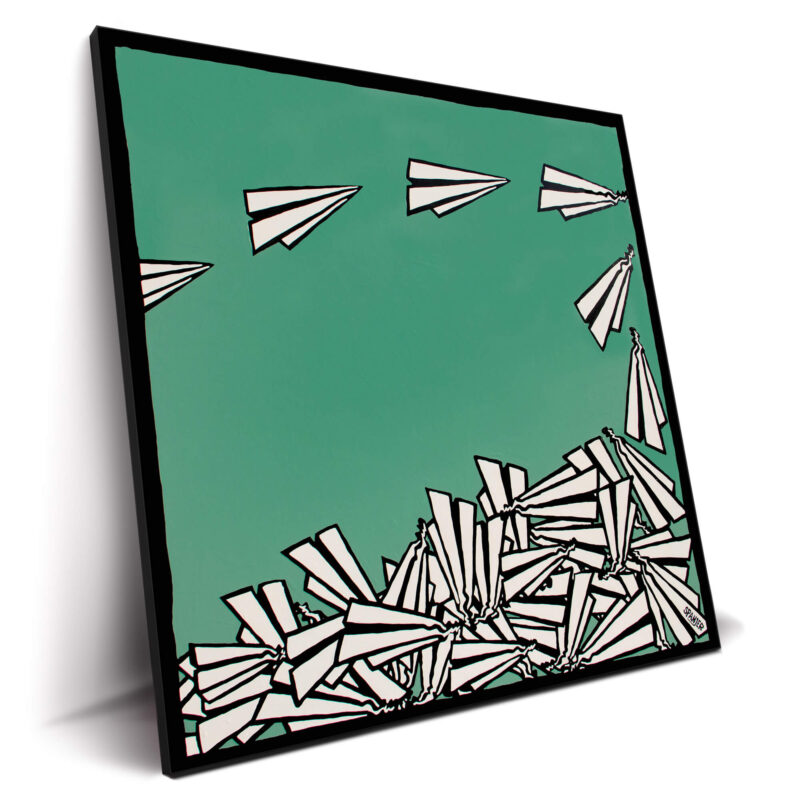 It Isn't Fun Anymore Part 3 Green Wall Decor by Art of Spanjer