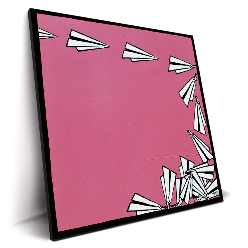 It Isn't Fun Anymore Part 2 Pink Wall Decor by Art of Spanjer