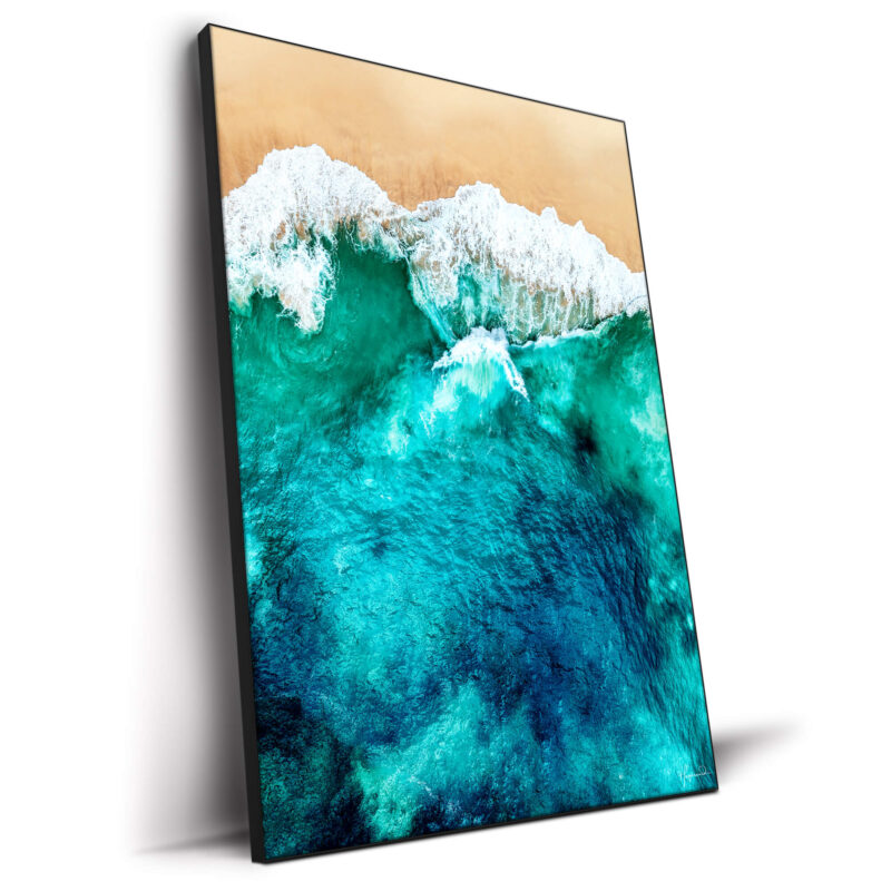 Sandy Beach Teal Wall Decor by Philippe HUGONNARD