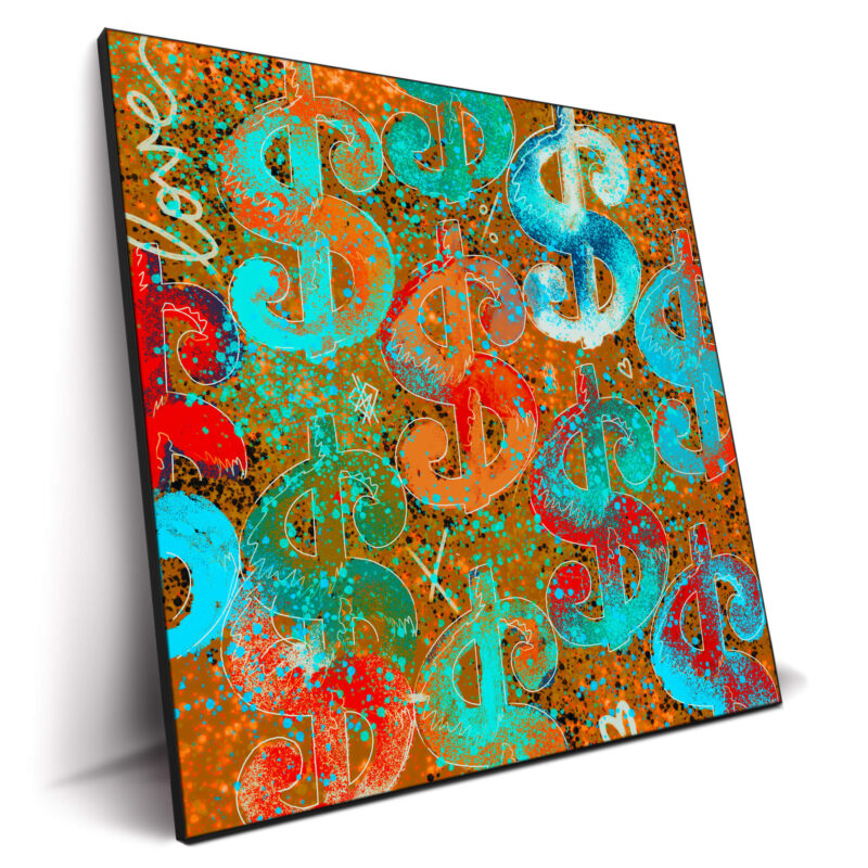 Dollar Legacy Vibrant Wall Decor by Nuwarhol