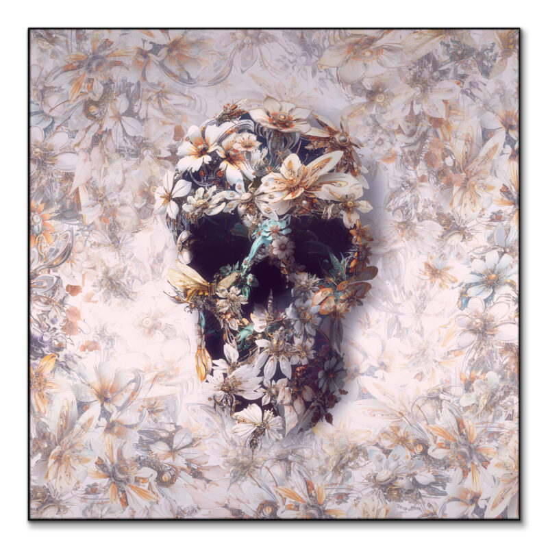 Steampunk Skull Light Wall Art by Ali Gulec