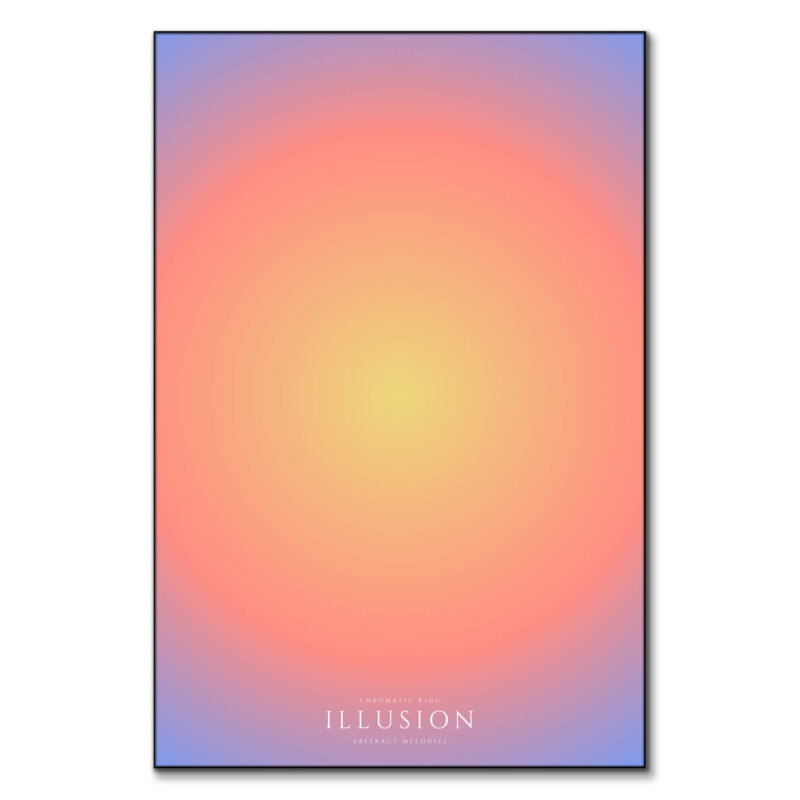 Illusion Colorful Wall Art by RS Lab Studio