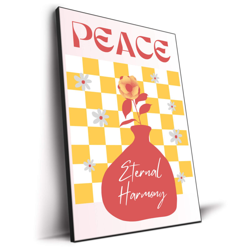 Peace Flower Red Wall Decor by RS Lab Studio