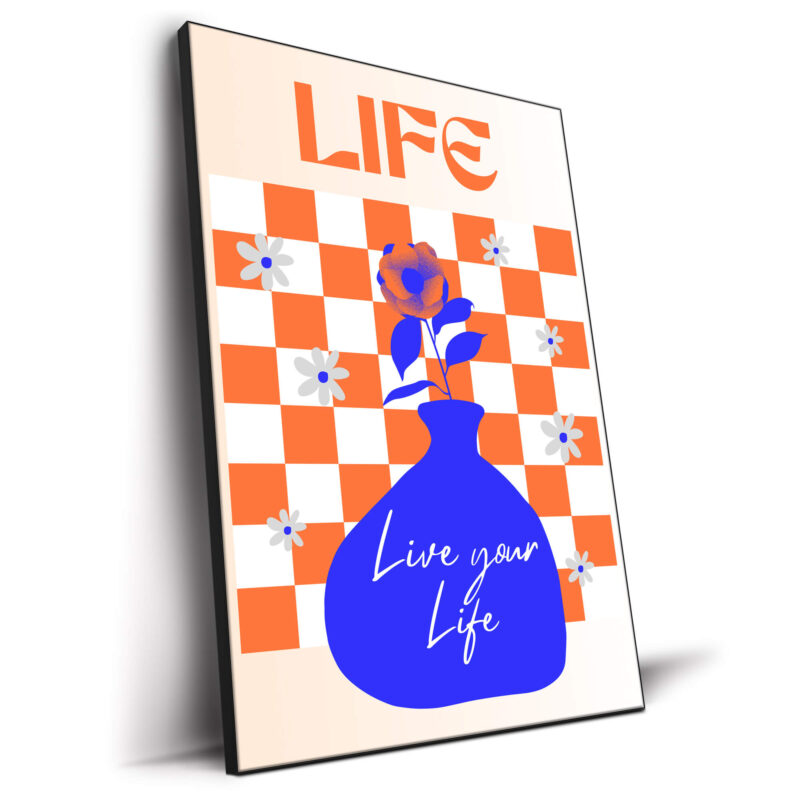 Life Flower Orange Wall Decor by RS Lab Studio