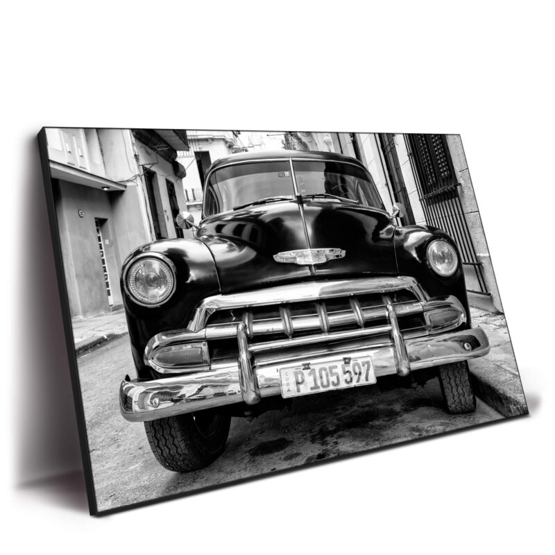 Classic Cuban Chevy Black and White Wall Decor by Philippe HUGONNARD
