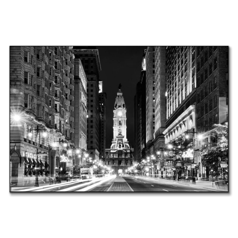 Philly City Hall Black and White Wall Art by Philippe HUGONNARD