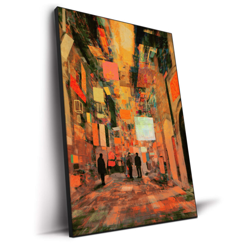 Saffron Town Hall Warm Wall Decor by Daniel Ignacio