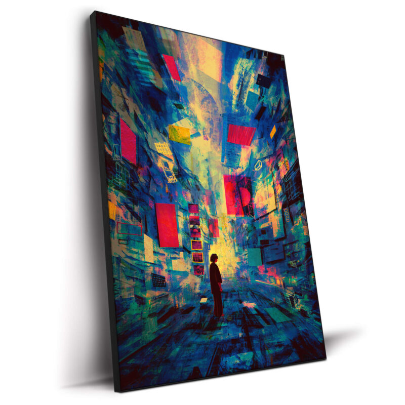 Limerence in Blue Street Vibrant Wall Decor by Daniel Ignacio