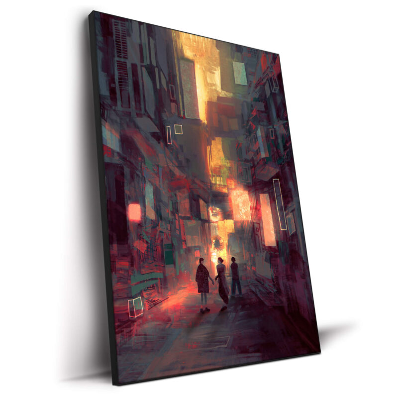 Alley of Luck Vibrant Wall Decor by Daniel Ignacio