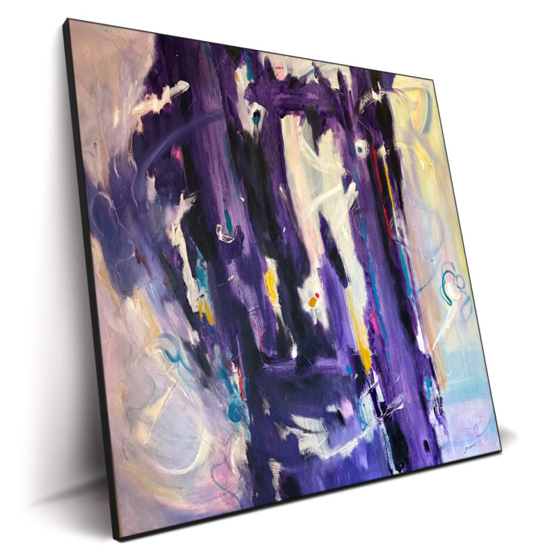 Transparent Man Purple Wall Decor by Bob Lombardi