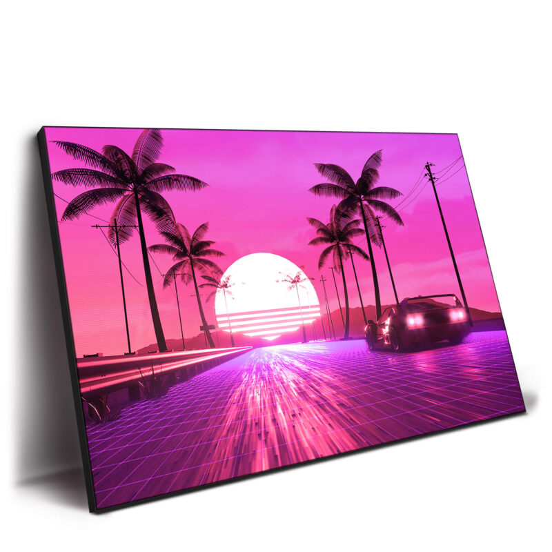F40 Pink Sunset Vibrant Wall Decor by Skie