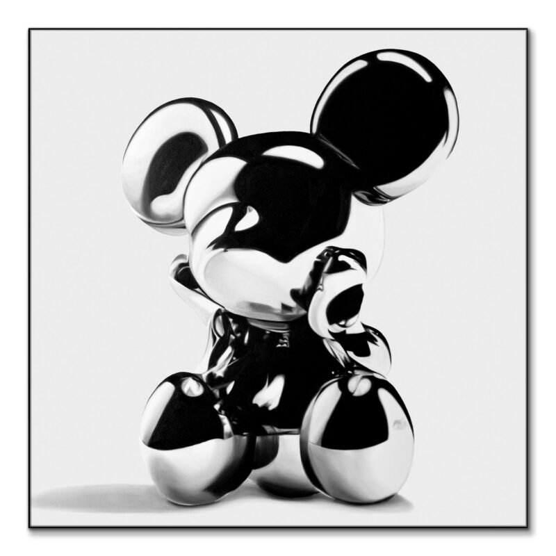 Melancholy Mouse Black and White Wall Art by P Muir Art