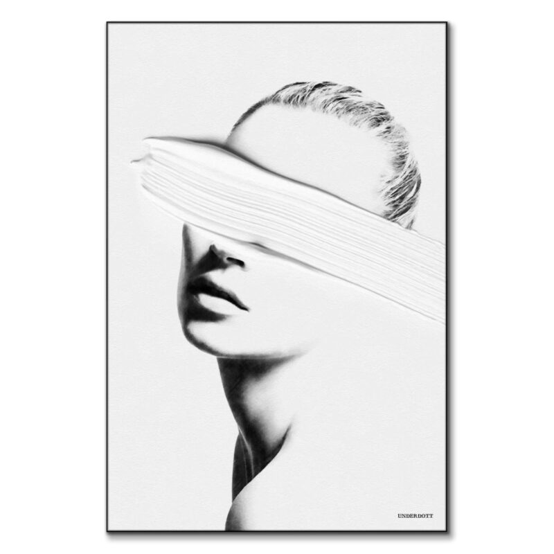 Surreal Harmony Black and White Wall Art by Underdott