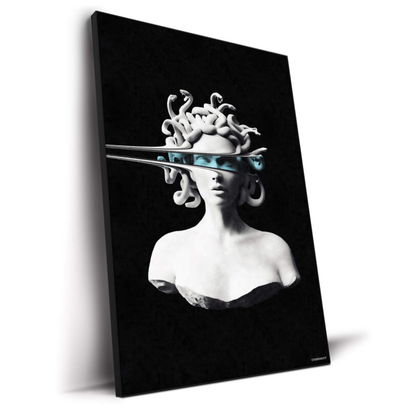 Portrait of Medusa Black and White Wall Decor by Underdott