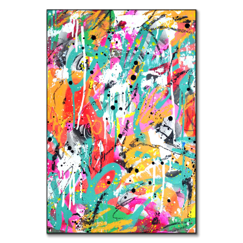 Jazz Graffiti Vibrant Wall Art by Seek One