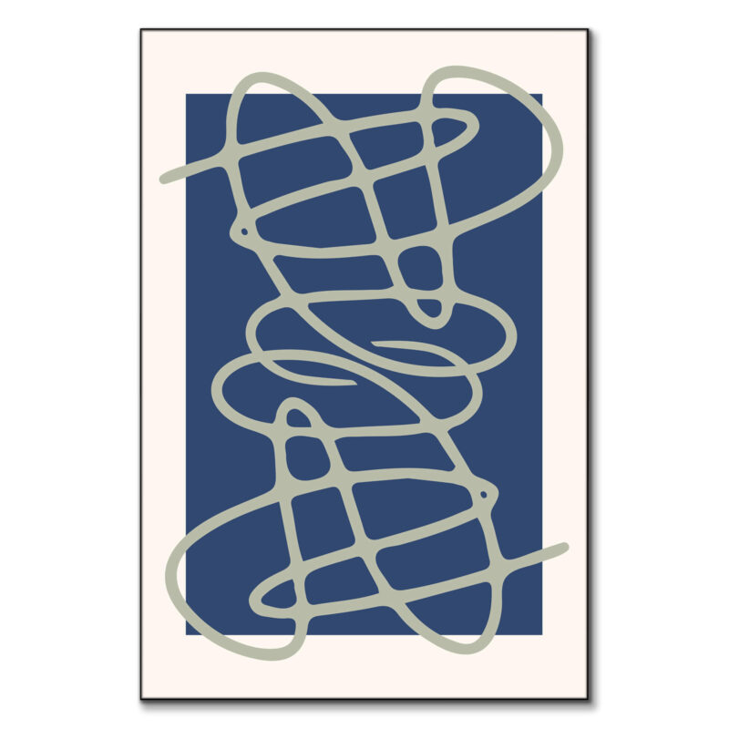 Scribbles II Blue Wall Art by RS Lab Studio