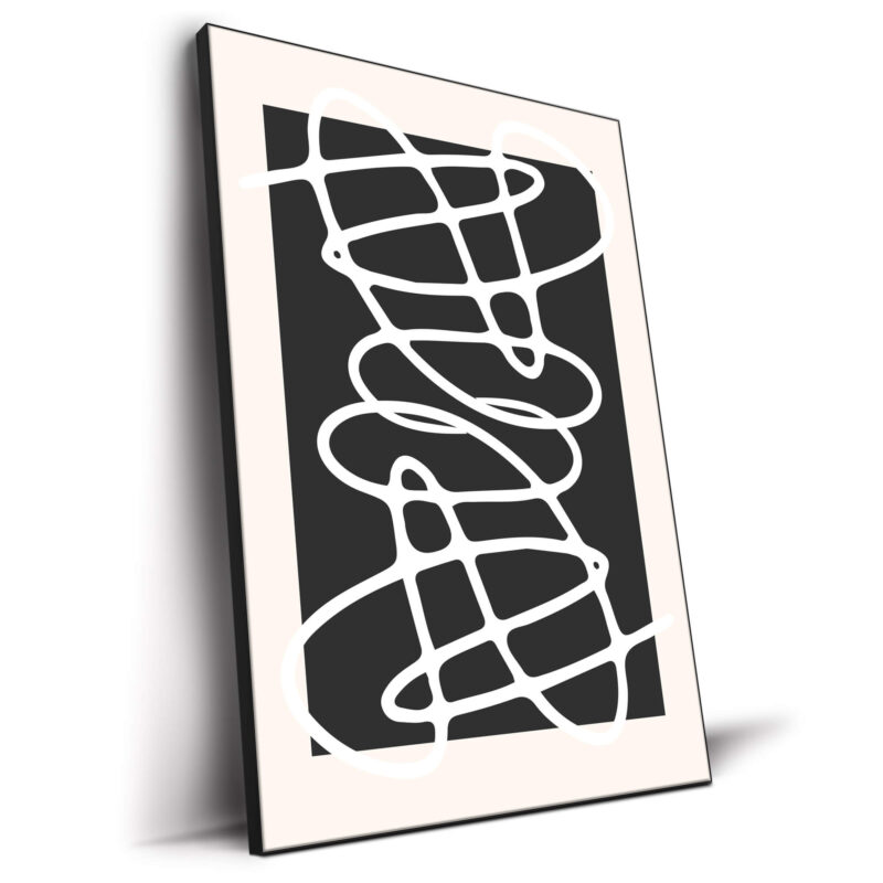 Scribbles III Black and White Wall Decor by RS Lab Studio