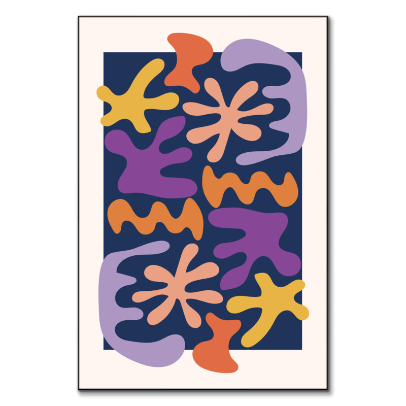 Abstract Fields Colorful Wall Art by RS Lab Studio