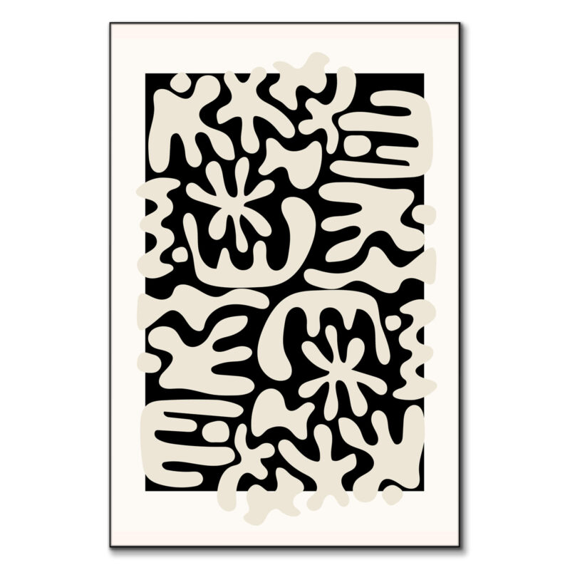 Boneyard Black and White Wall Art by RS Lab Studio