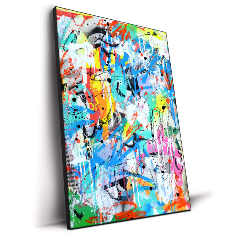 Technicolor Graffiti Vibrant Wall Decor by Seek One