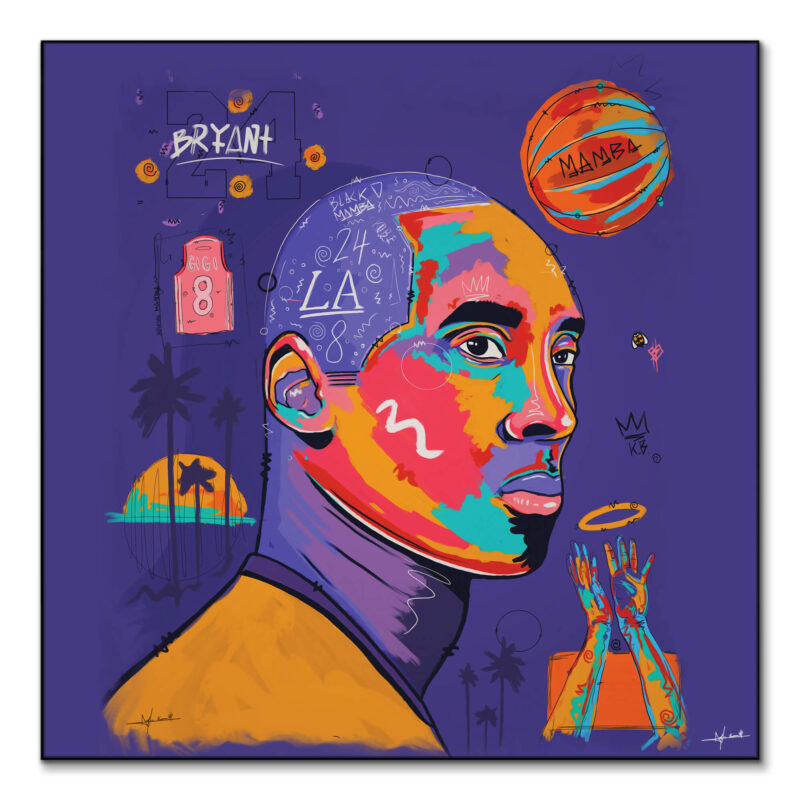 KOBE Purple Purple Wall Art by Nuwarhol