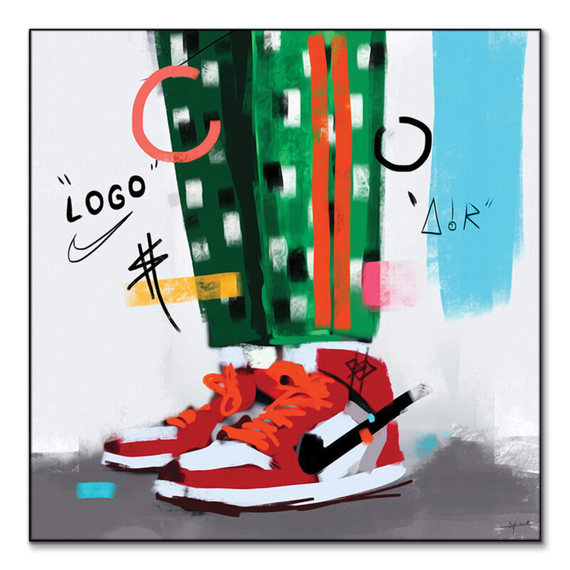 Logo Street Red Wall Art by Nuwarhol