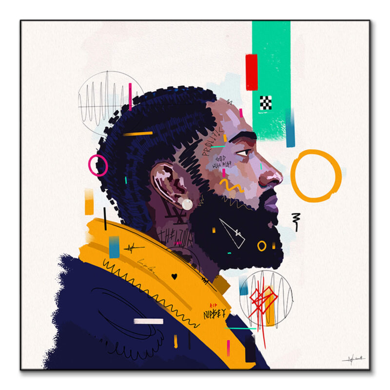 Nipsey Hussle Wall Art by Nuwarhol