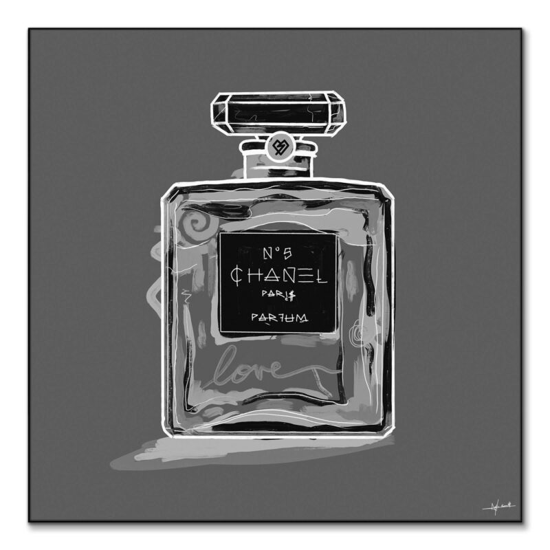 Grey No.5 Black and White Wall Art by Nuwarhol