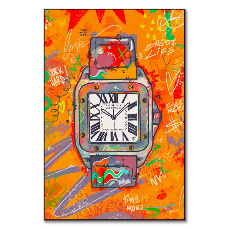 Grey Santos Vibrant Wall Art by Nuwarhol