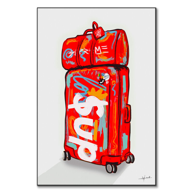 SUPLUG Red Wall Art by Nuwarhol