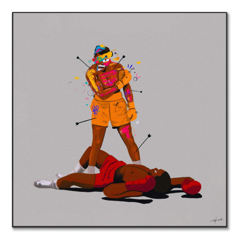 The Good Fight Colorful Wall Art by Nuwarhol