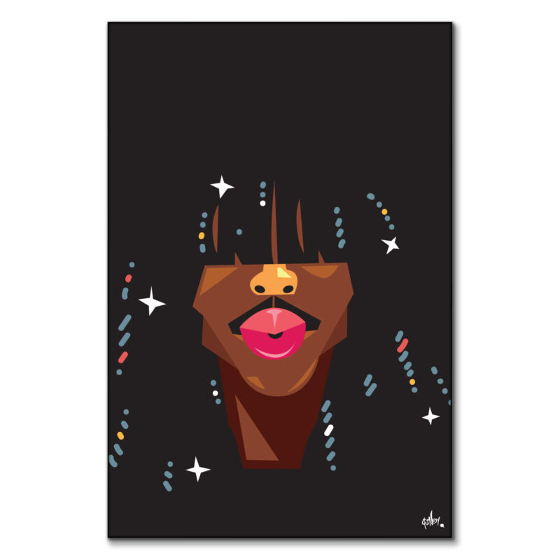 Rick James Dark Wall Art by Quincy Ray