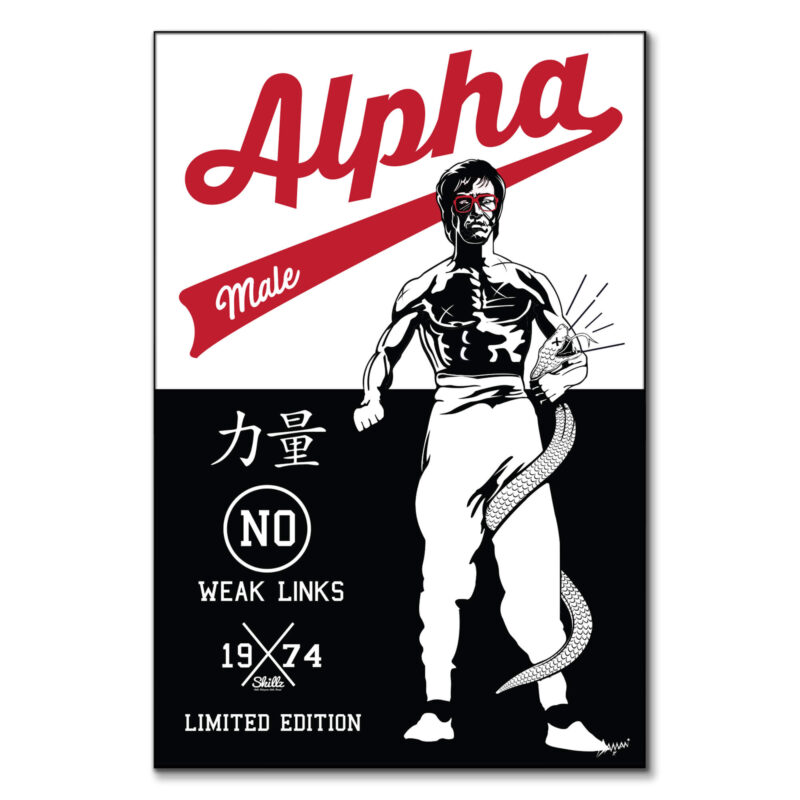 Alpha Male Black and White Wall Art by Kelley Jackson