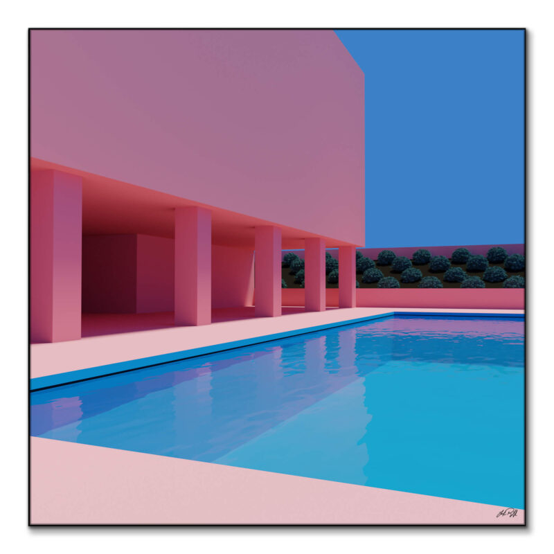 Shrub Stack Warm Wall Art by Lucas Rackliffe