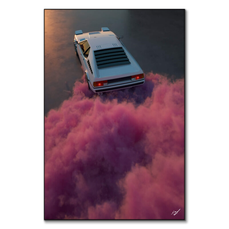 BMW Clouds Wall Art by Konji