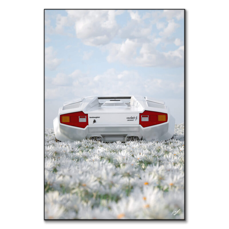 Lambo Black and White Wall Art by Konji