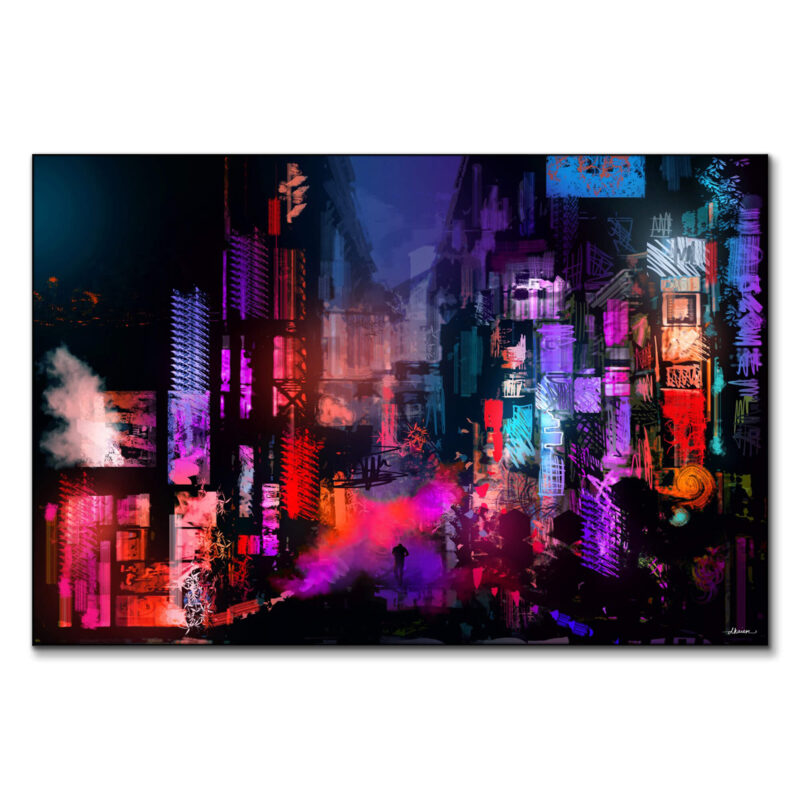 Unleashed at Night Vibrant Wall Art by Daniel Ignacio
