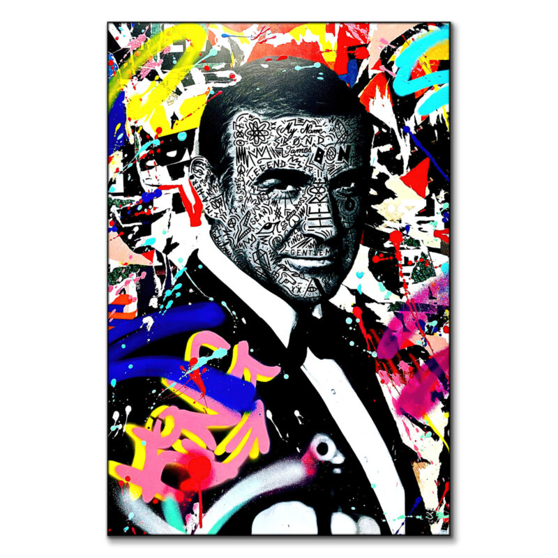 My Name is Bond Colorful Wall Art by RS Artist