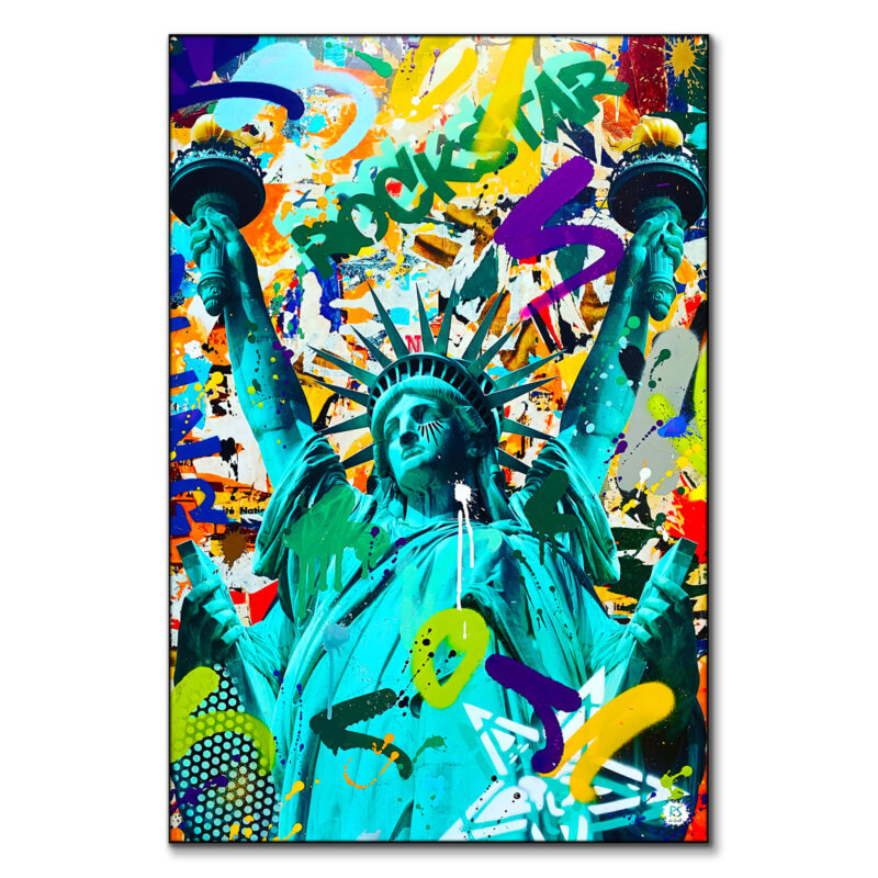 Like A Rockstar Vibrant Wall Art by RS Artist