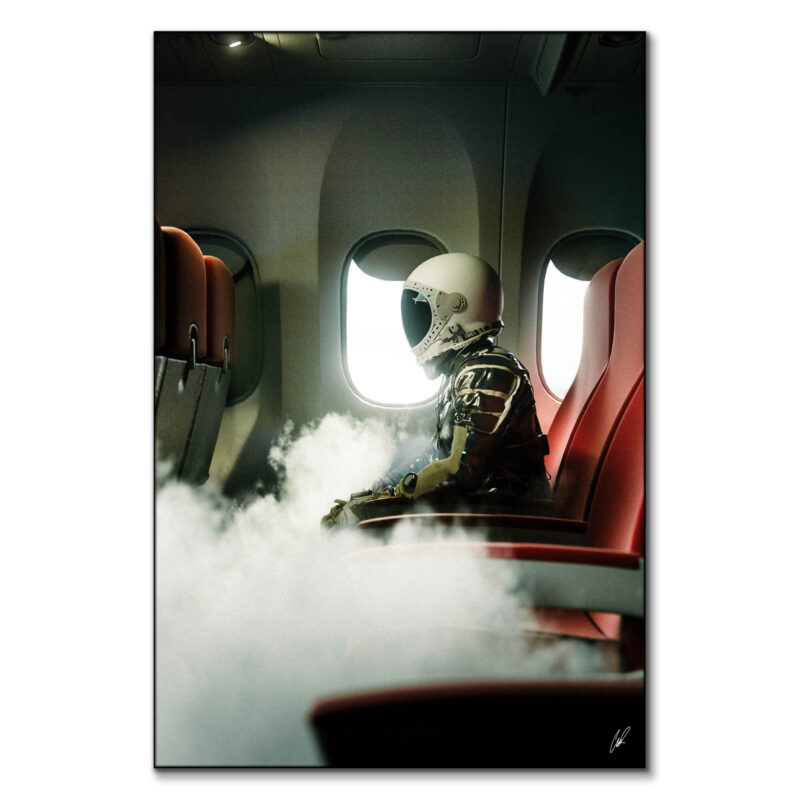 To The Moon Warm Wall Art by CaptvArt