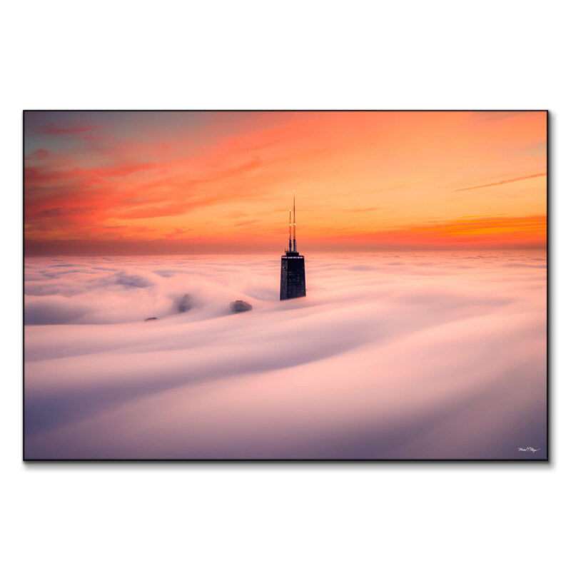Above the Clouds Warm Wall Art by Michael Meyers