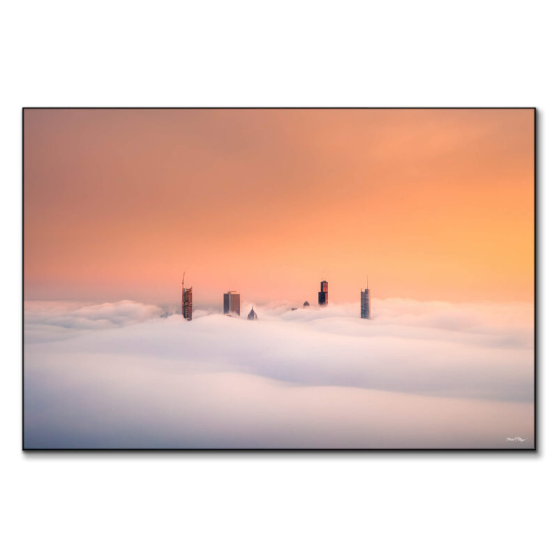 Chicago Cloud Skyline Wall Art by Michael Meyers