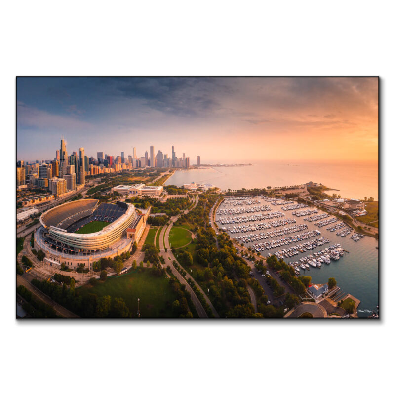 Soldier Field Warm Wall Art by Michael Meyers